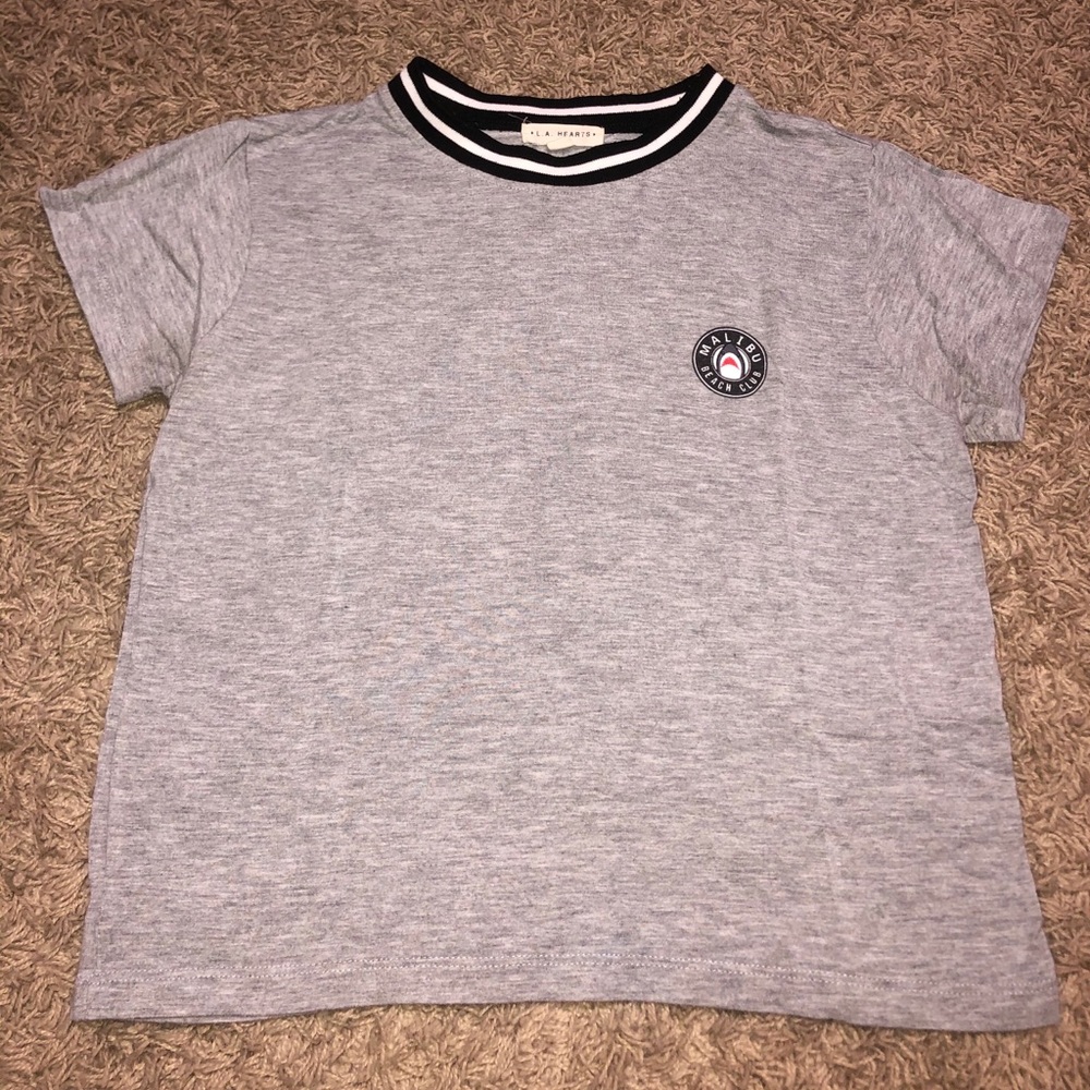 L.A. Hearts Cropped Shirt